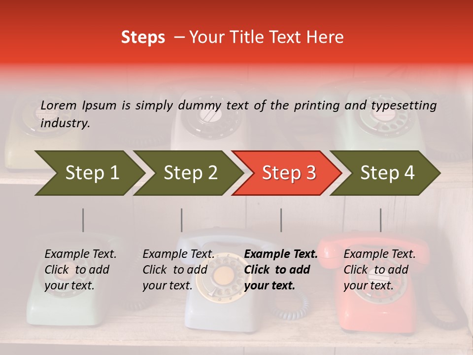Conventional Style Phone PowerPoint Template
