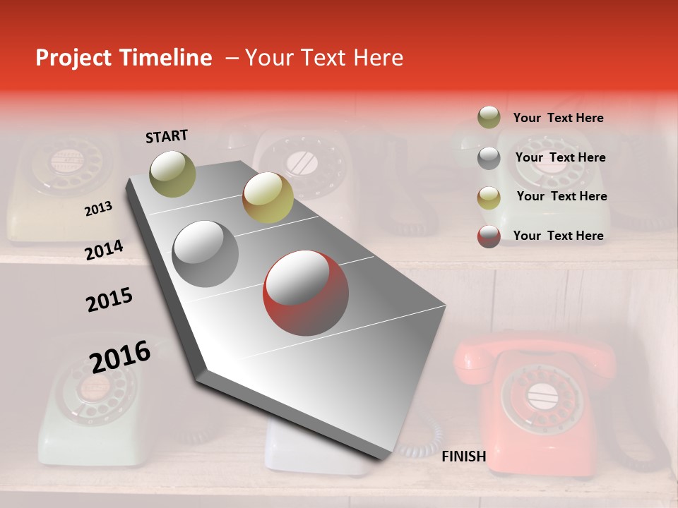 Conventional Style Phone PowerPoint Template