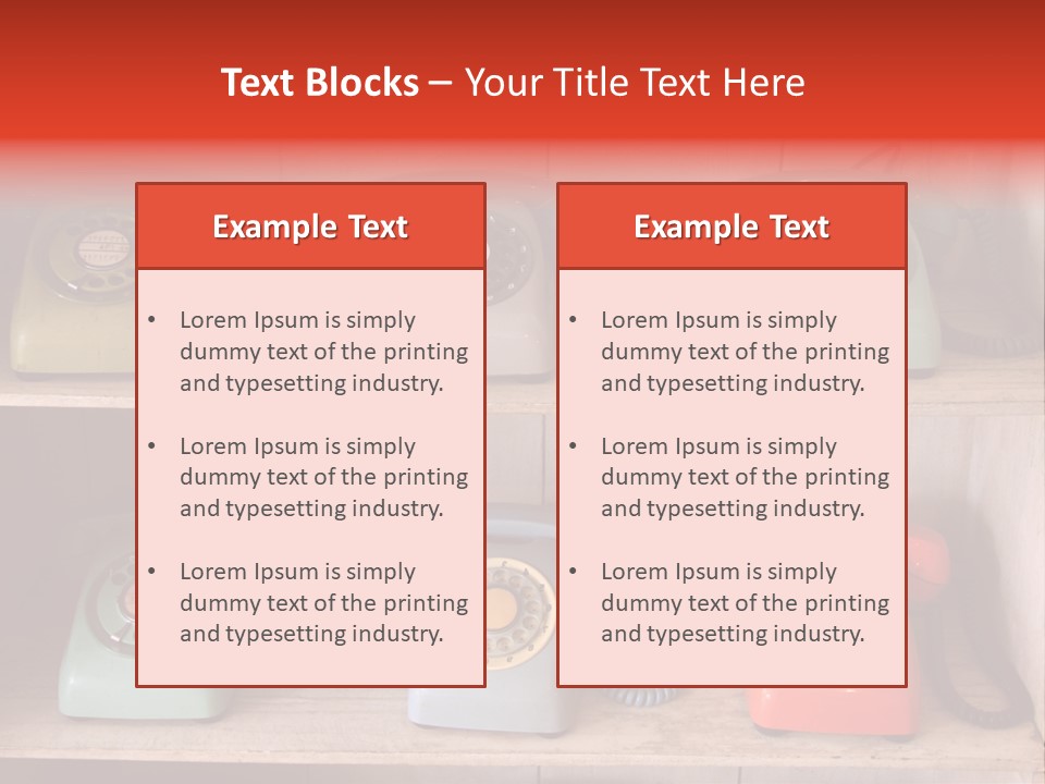 Conventional Style Phone PowerPoint Template