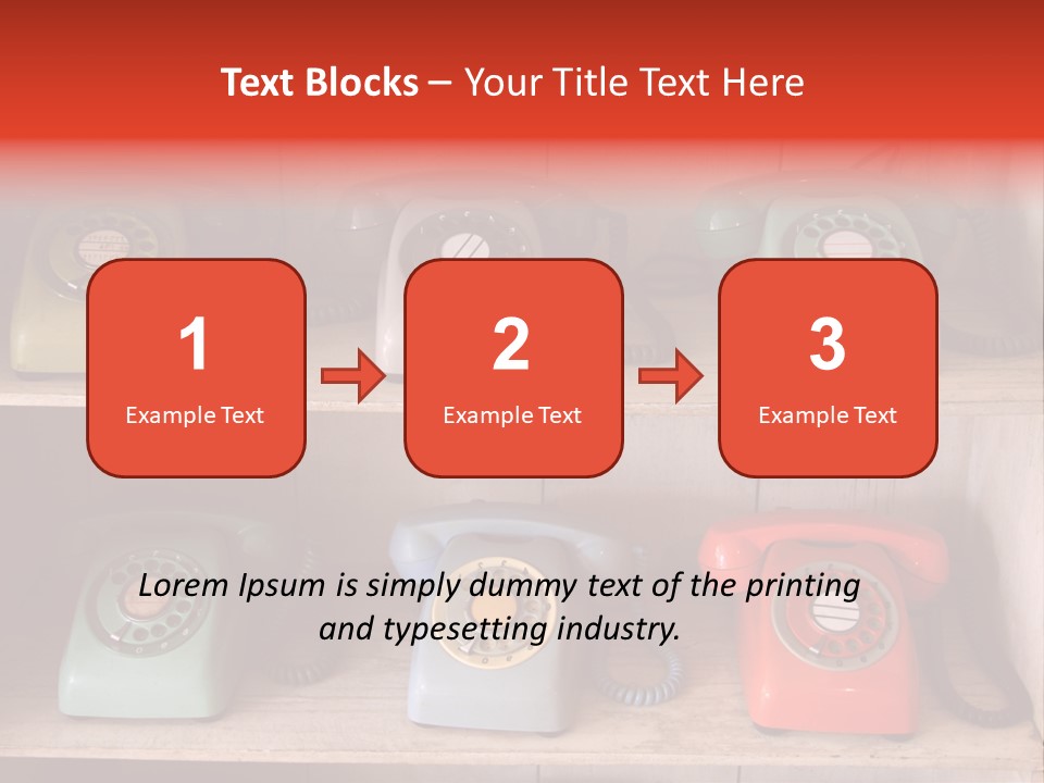 Conventional Style Phone PowerPoint Template