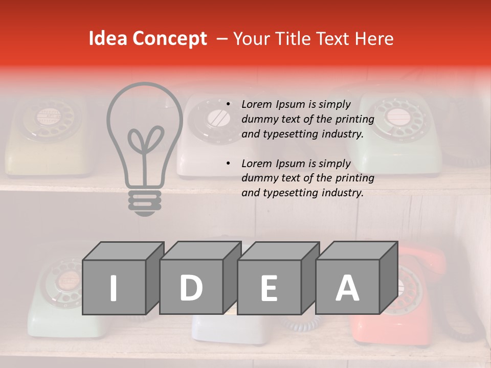 Conventional Style Phone PowerPoint Template