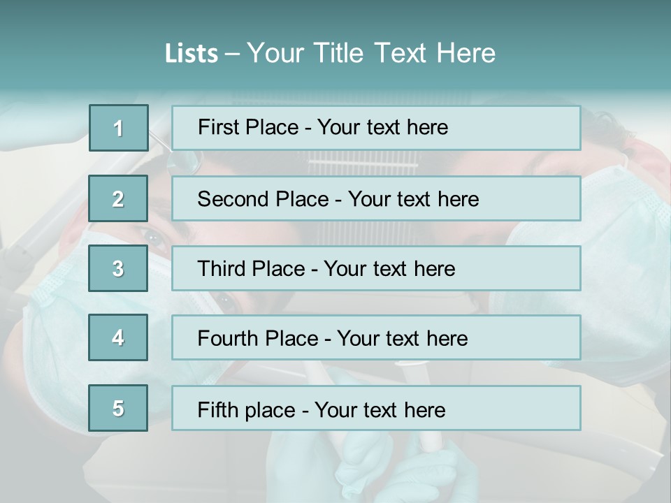 Experienced Work Dentist's Office PowerPoint Template