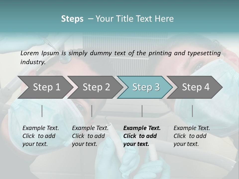 Experienced Work Dentist's Office PowerPoint Template