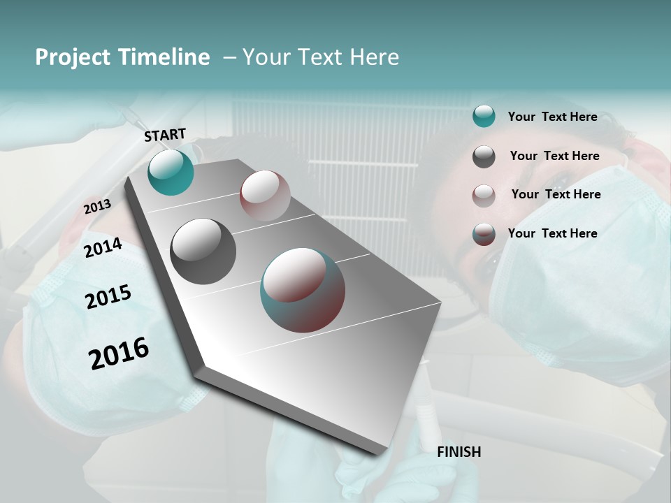 Experienced Work Dentist's Office PowerPoint Template