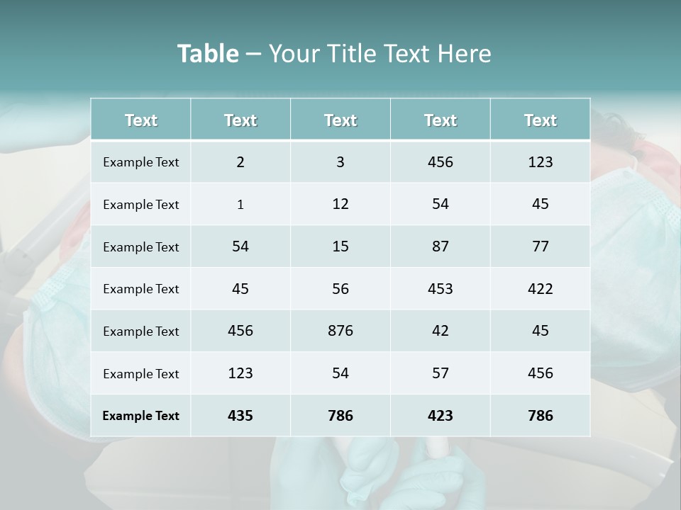Experienced Work Dentist's Office PowerPoint Template