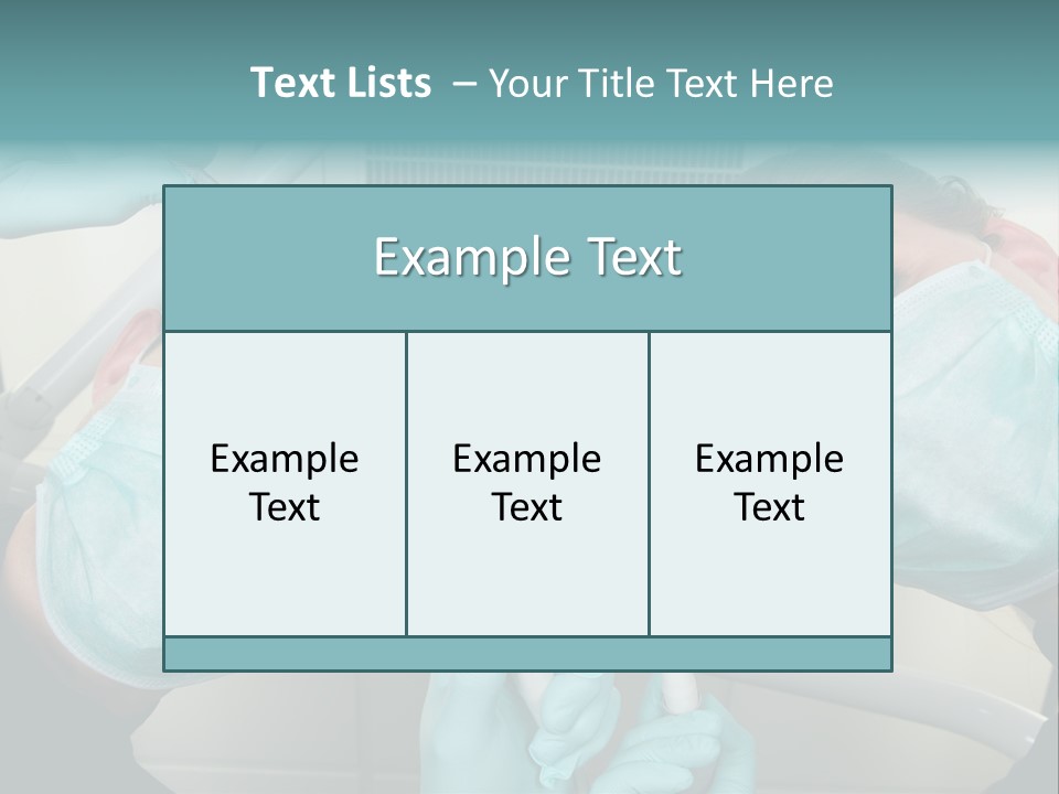 Experienced Work Dentist's Office PowerPoint Template