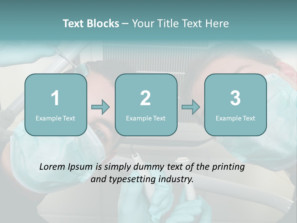 Experienced Work Dentist's Office PowerPoint Template