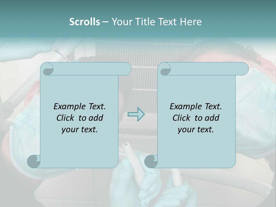 Experienced Work Dentist's Office PowerPoint Template