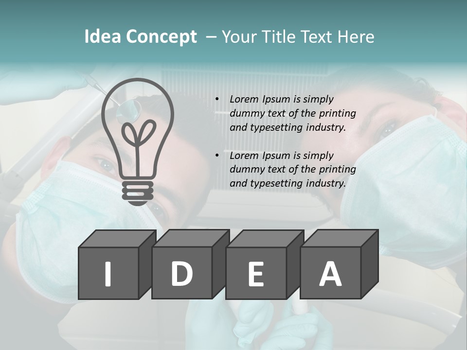 Experienced Work Dentist's Office PowerPoint Template