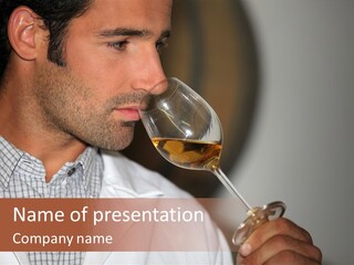 Brown Hair Taste Elegant PowerPoint Template