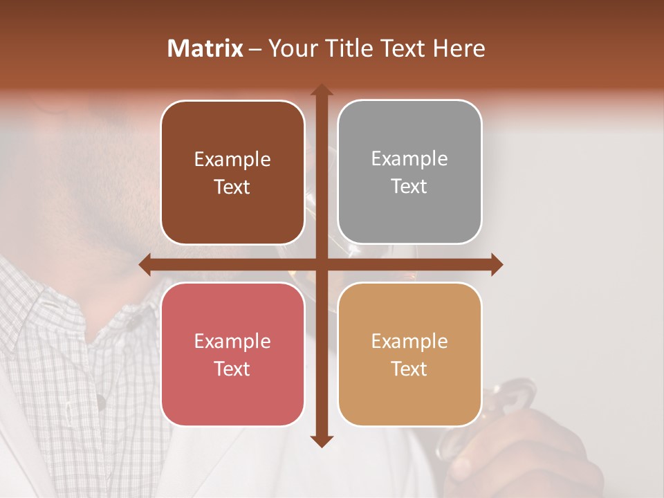 Brown Hair Taste Elegant PowerPoint Template