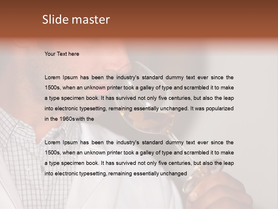 Brown Hair Taste Elegant PowerPoint Template