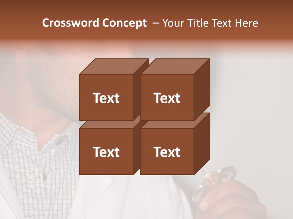 Brown Hair Taste Elegant PowerPoint Template