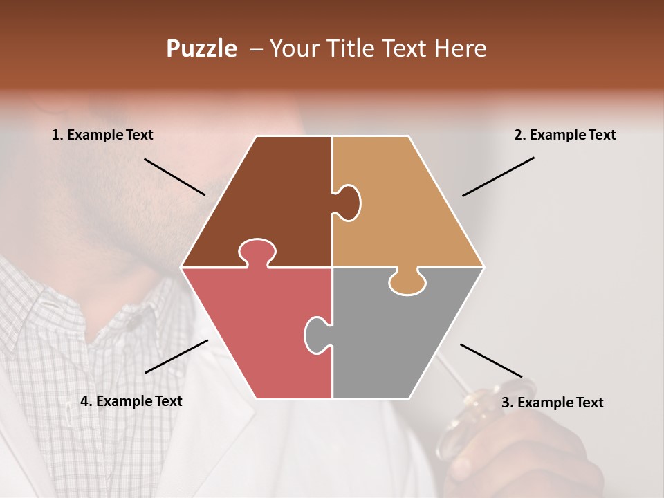 Brown Hair Taste Elegant PowerPoint Template