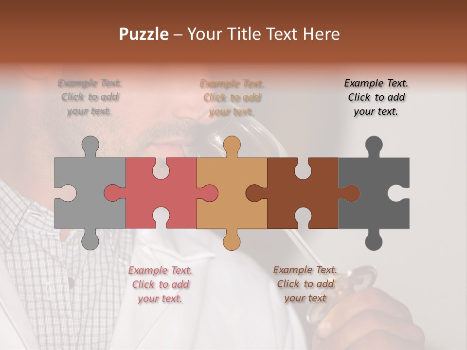 Brown Hair Taste Elegant PowerPoint Template