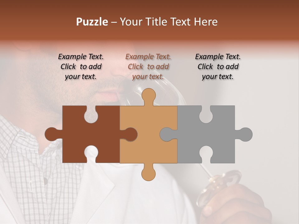 Brown Hair Taste Elegant PowerPoint Template