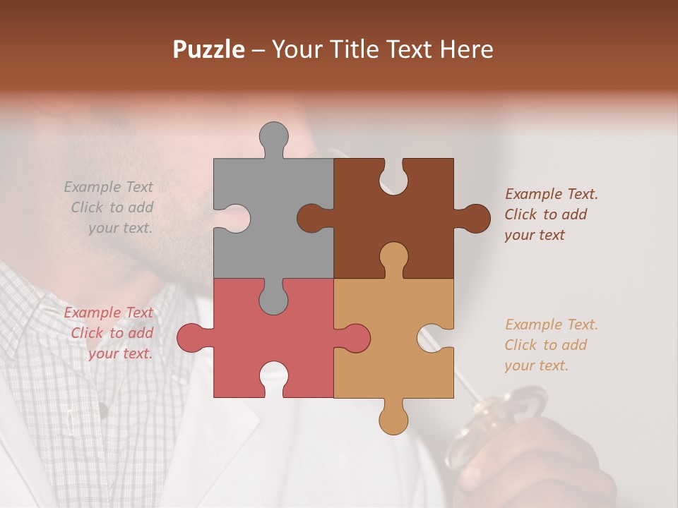 Brown Hair Taste Elegant PowerPoint Template