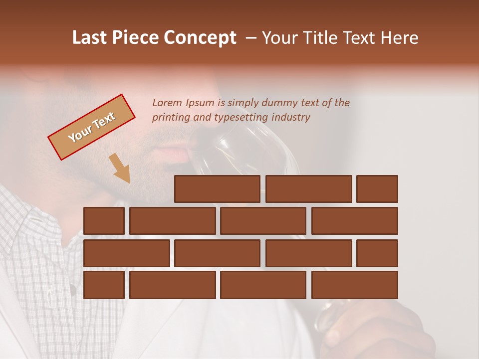 Brown Hair Taste Elegant PowerPoint Template