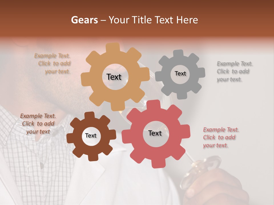 Brown Hair Taste Elegant PowerPoint Template