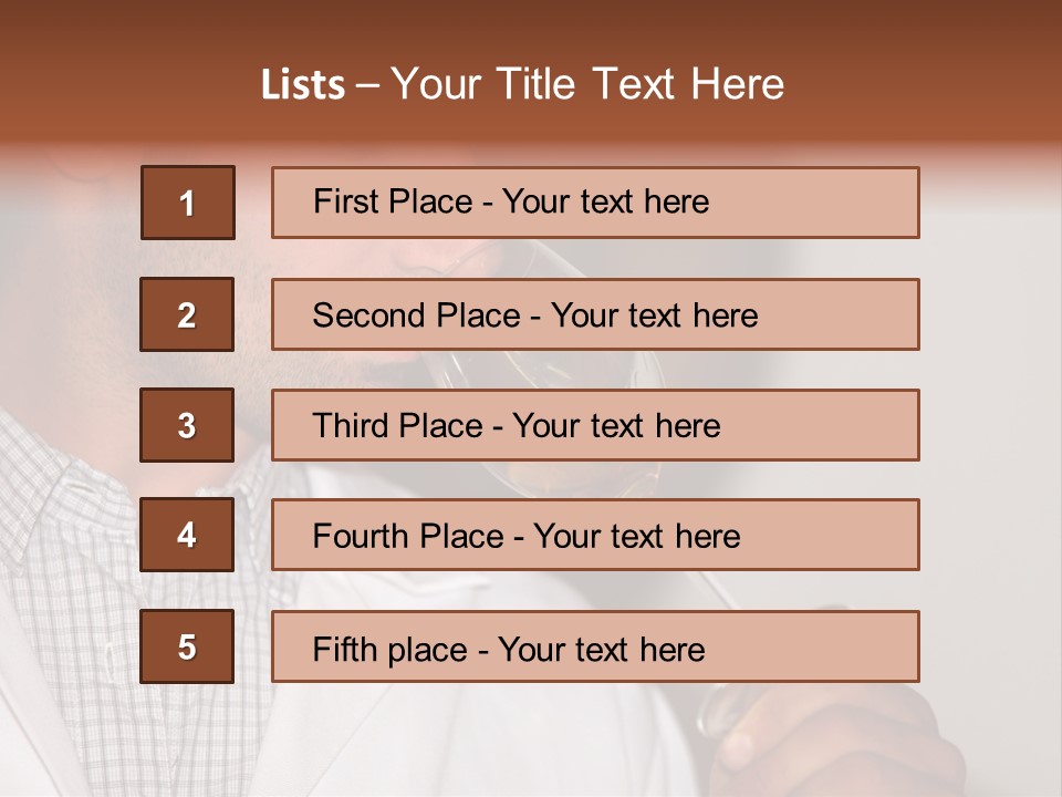 Brown Hair Taste Elegant PowerPoint Template