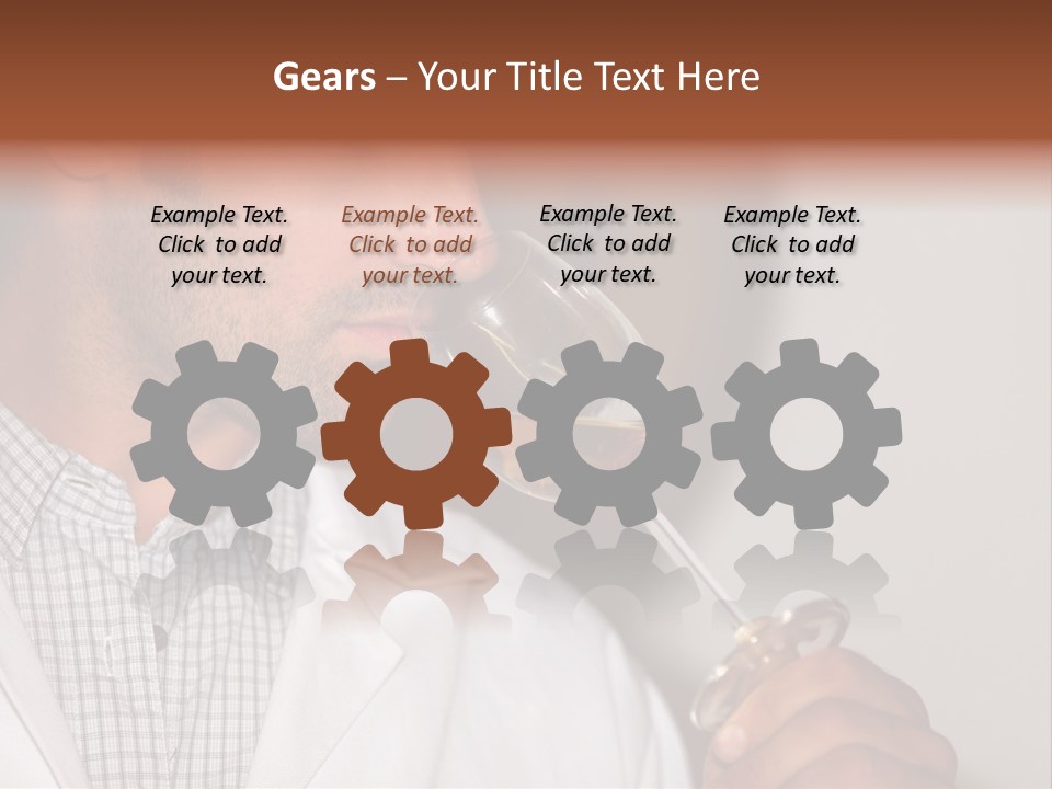 Brown Hair Taste Elegant PowerPoint Template