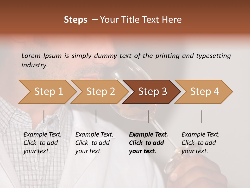 Brown Hair Taste Elegant PowerPoint Template