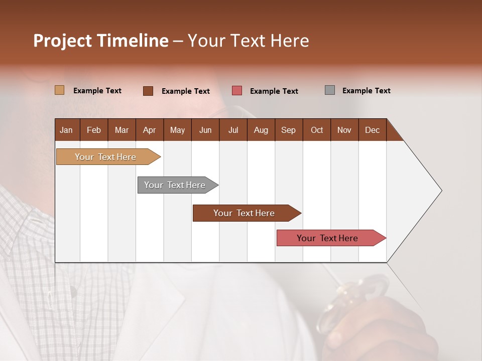 Brown Hair Taste Elegant PowerPoint Template