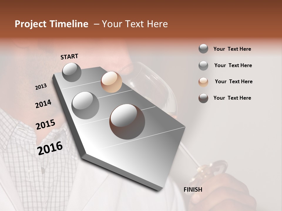 Brown Hair Taste Elegant PowerPoint Template