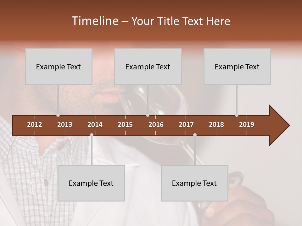 Brown Hair Taste Elegant PowerPoint Template