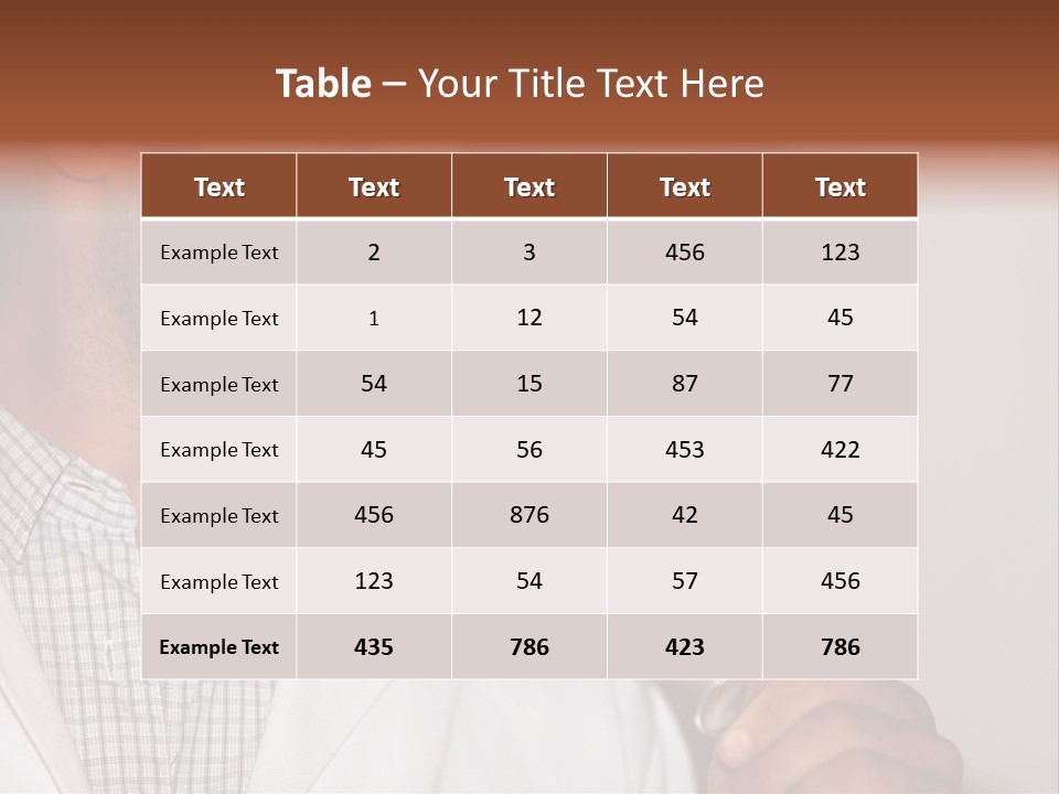 Brown Hair Taste Elegant PowerPoint Template