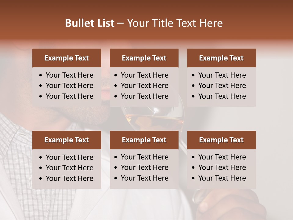 Brown Hair Taste Elegant PowerPoint Template