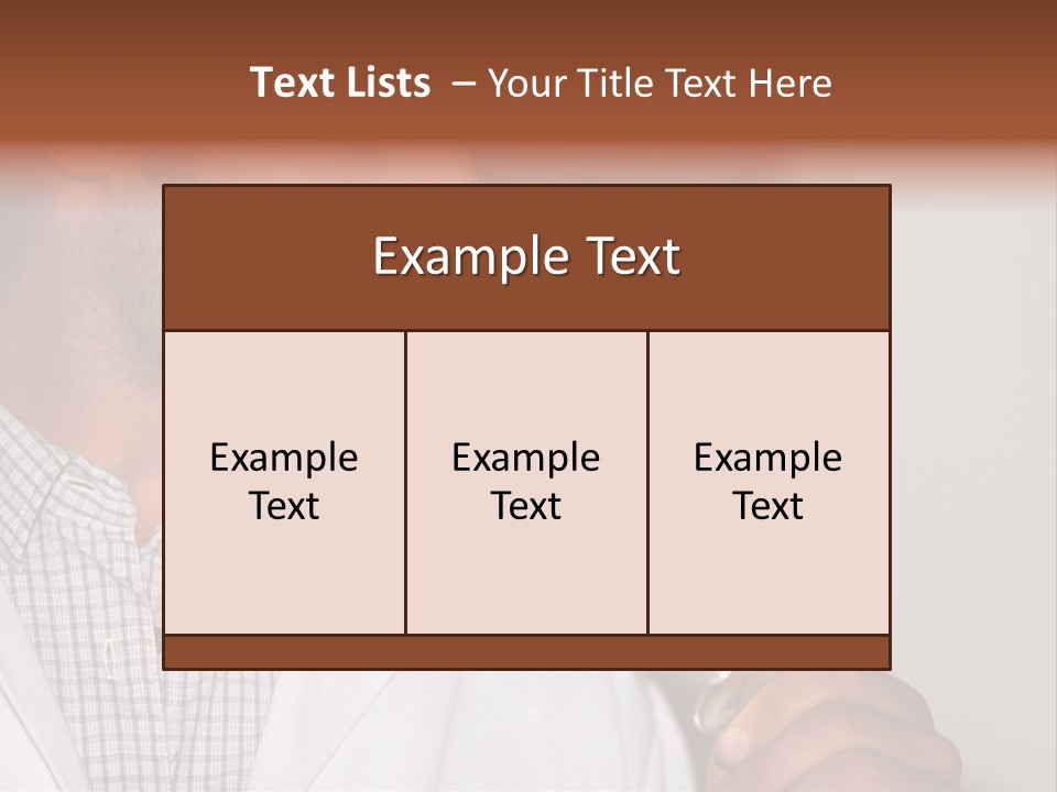 Brown Hair Taste Elegant PowerPoint Template