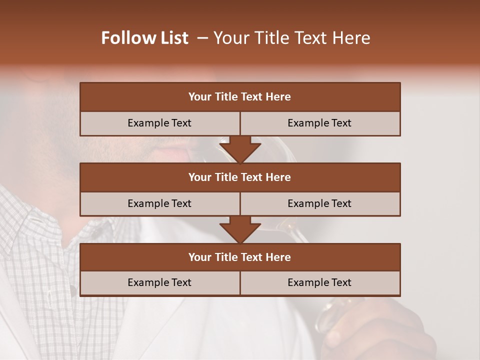 Brown Hair Taste Elegant PowerPoint Template