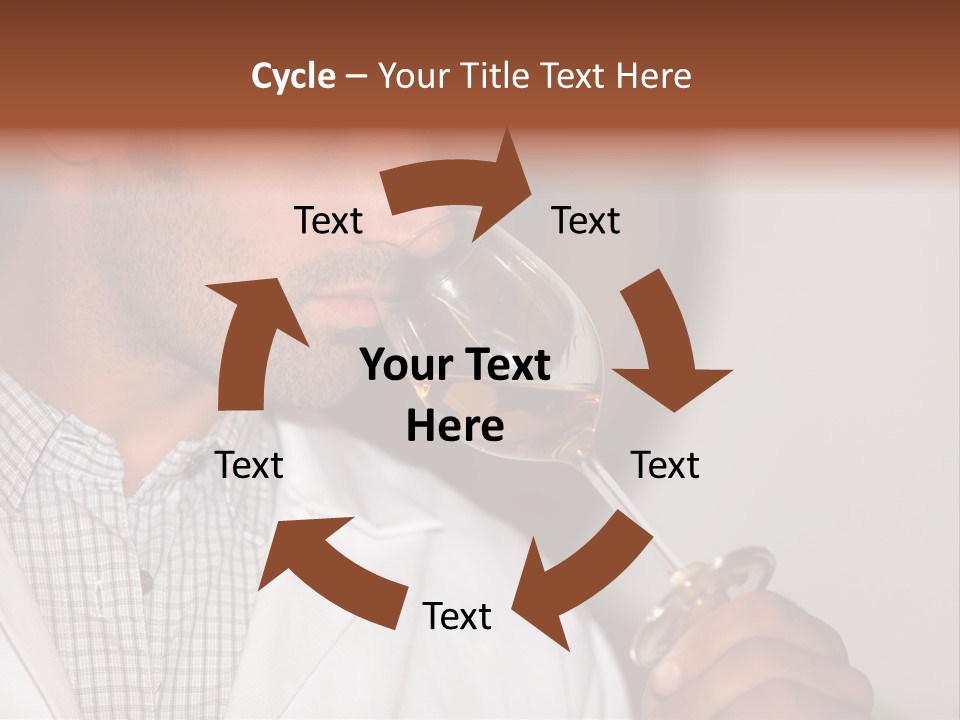 Brown Hair Taste Elegant PowerPoint Template