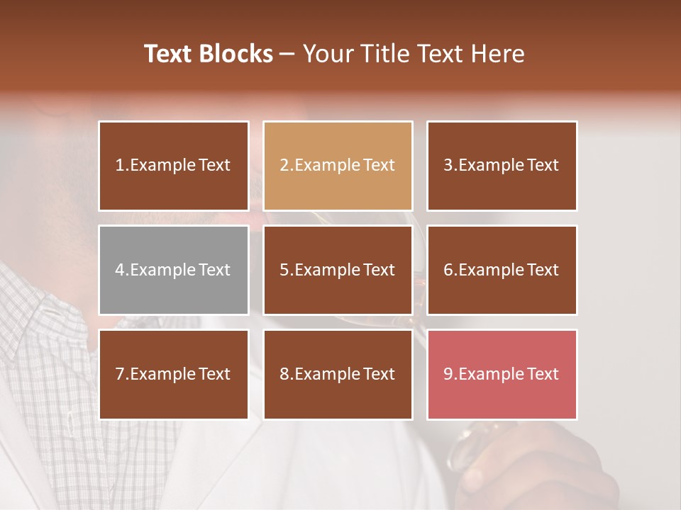 Brown Hair Taste Elegant PowerPoint Template