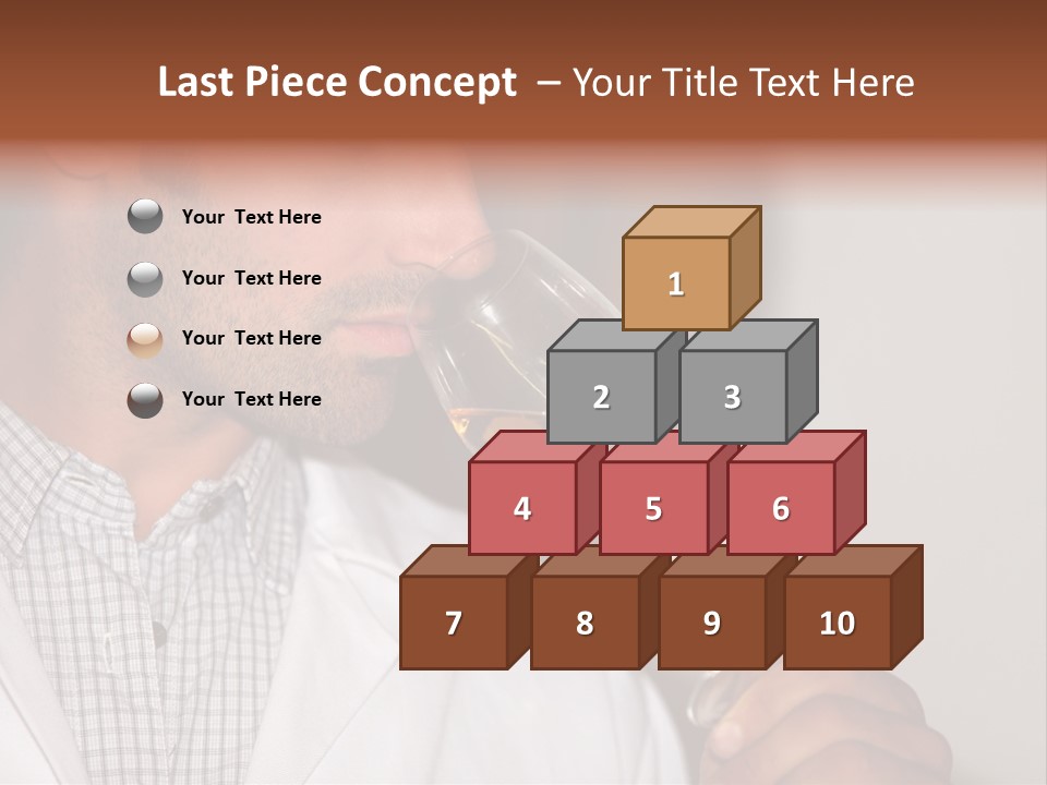 Brown Hair Taste Elegant PowerPoint Template