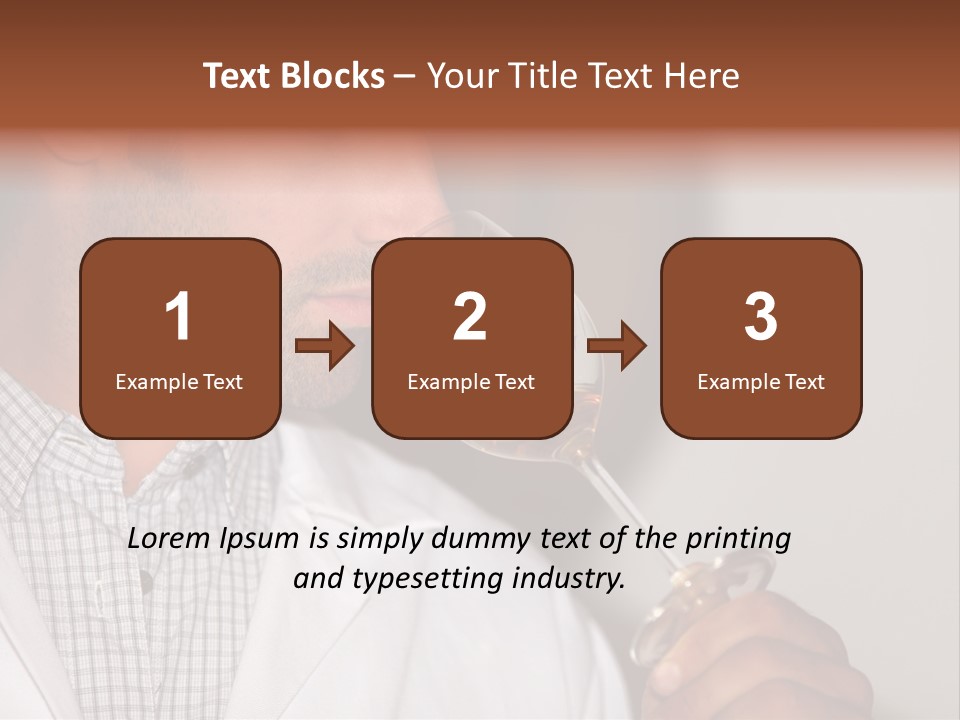 Brown Hair Taste Elegant PowerPoint Template