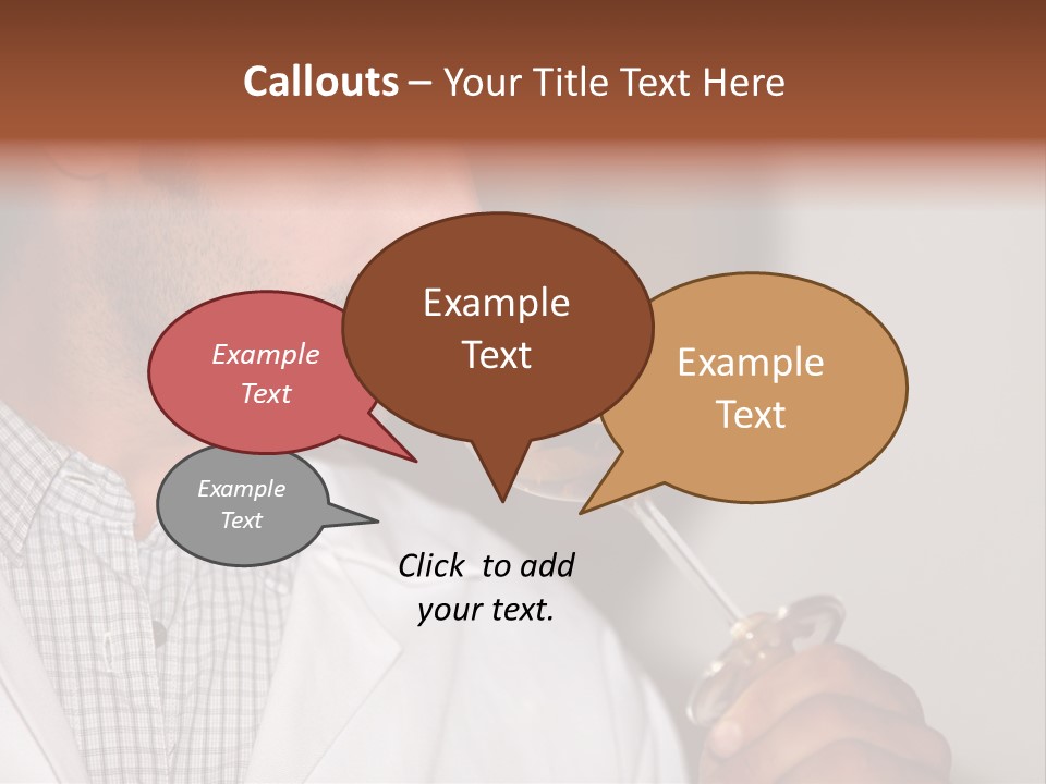 Brown Hair Taste Elegant PowerPoint Template