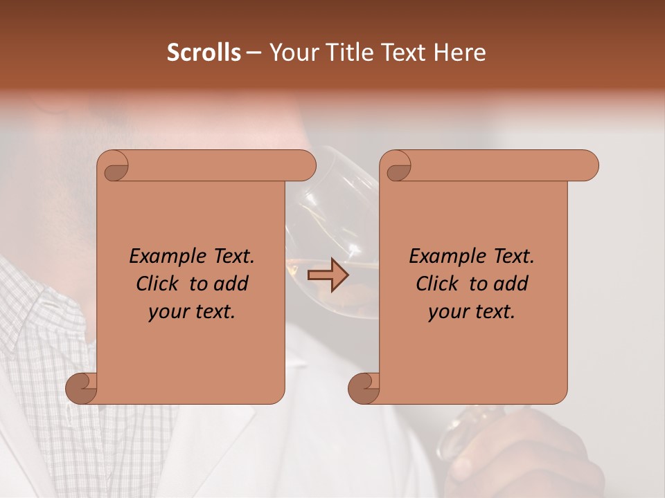 Brown Hair Taste Elegant PowerPoint Template
