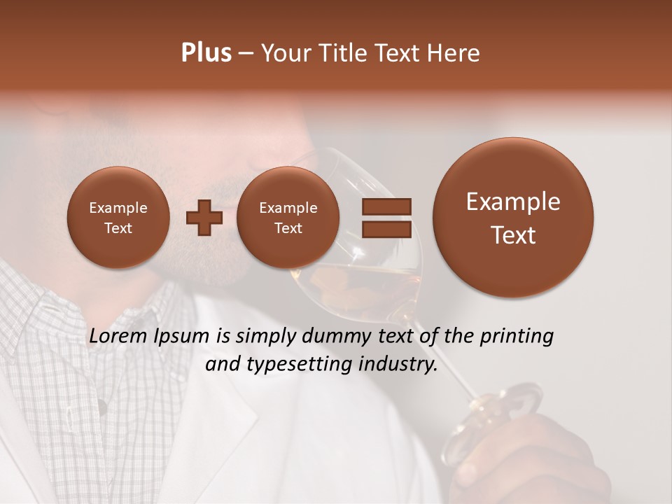 Brown Hair Taste Elegant PowerPoint Template