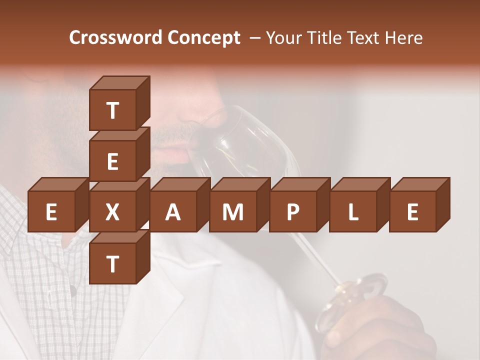 Brown Hair Taste Elegant PowerPoint Template