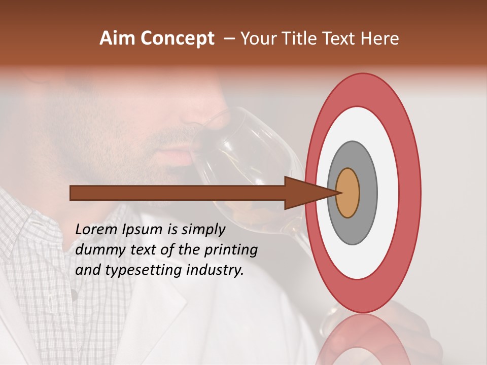 Brown Hair Taste Elegant PowerPoint Template