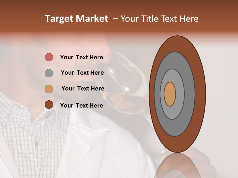 Brown Hair Taste Elegant PowerPoint Template