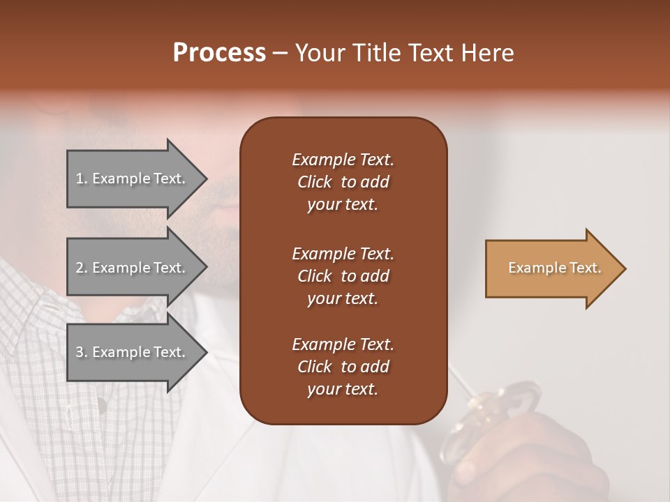 Brown Hair Taste Elegant PowerPoint Template