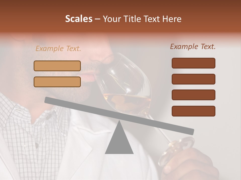 Brown Hair Taste Elegant PowerPoint Template