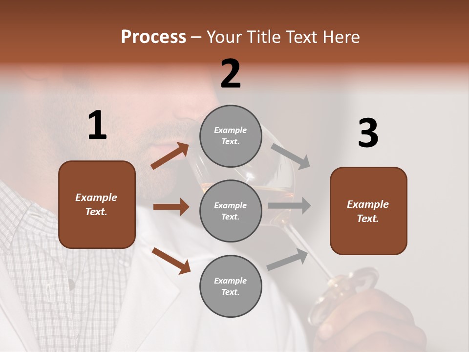 Brown Hair Taste Elegant PowerPoint Template