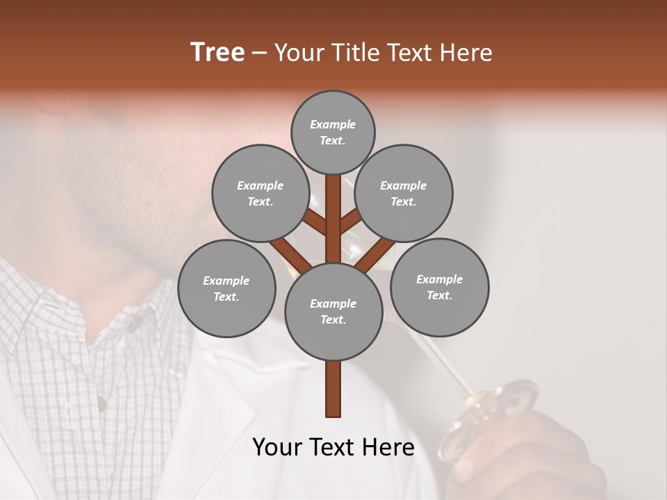 Brown Hair Taste Elegant PowerPoint Template