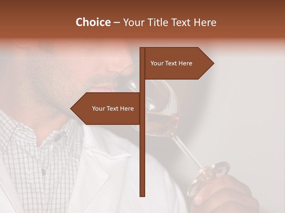 Brown Hair Taste Elegant PowerPoint Template