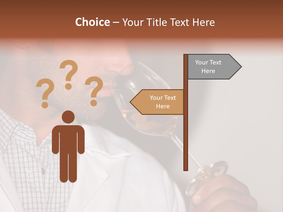 Brown Hair Taste Elegant PowerPoint Template