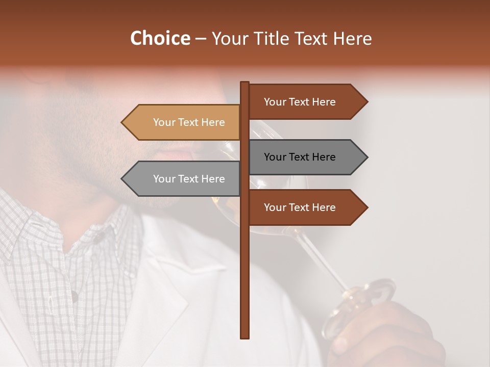 Brown Hair Taste Elegant PowerPoint Template